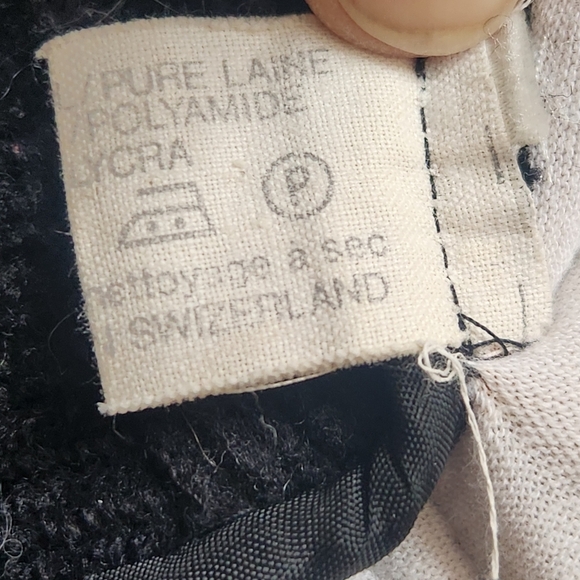 Vintage Feller Ski Pants Women's 6 Black Wool Winter Made In Austria Activewear - Picture 5 of 11